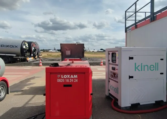 Optimizing generator operation on a major airport construction site